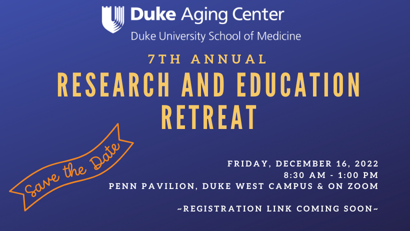 Research and Education Retreat Save the Date