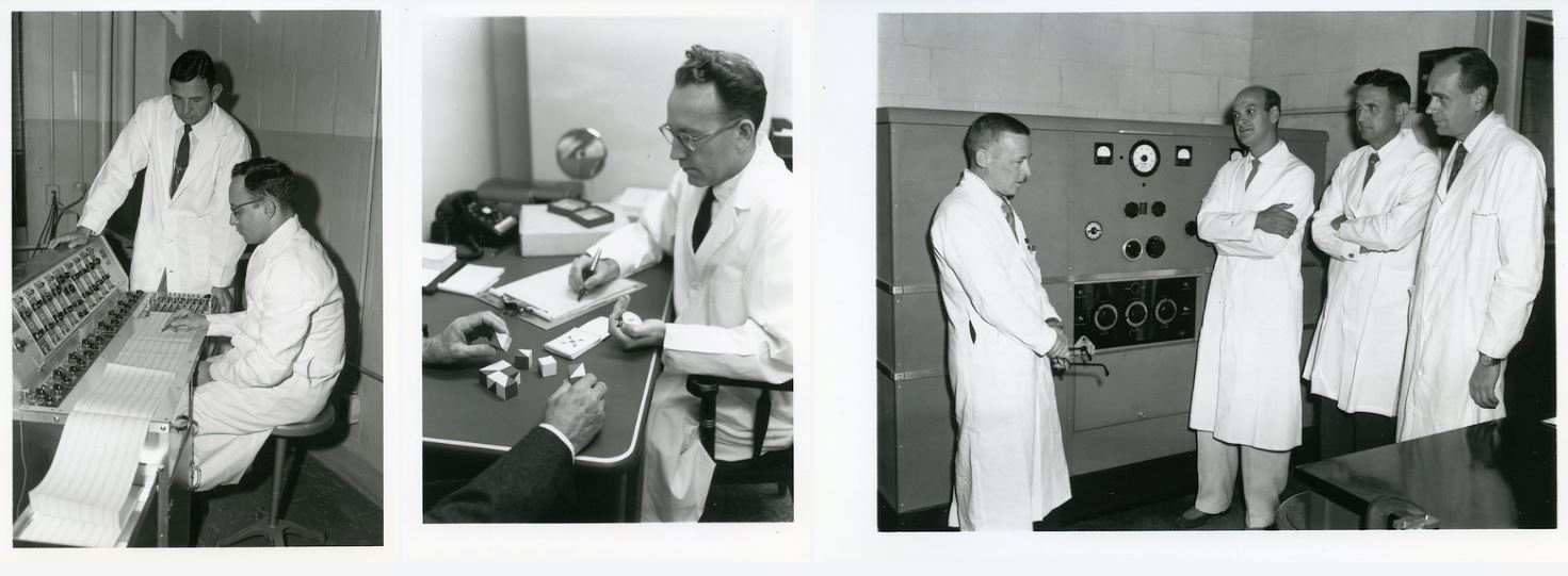 Duke Gerontology leaders in the lab 1958