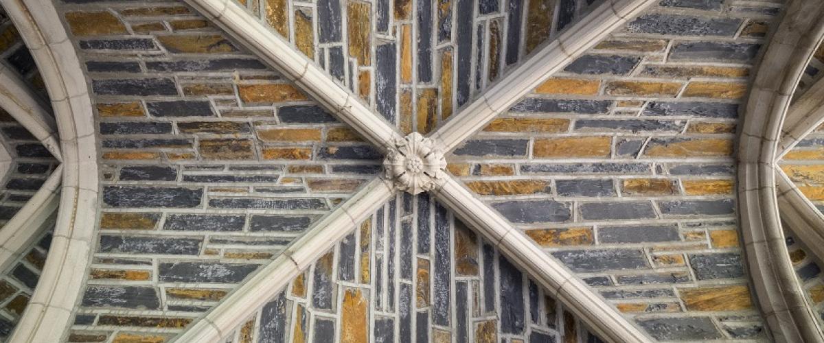 Stone archway ceiling