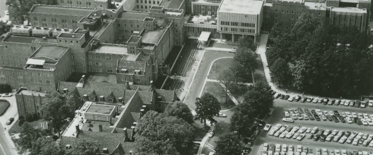 Aerial view of Duke Medical Center 1967